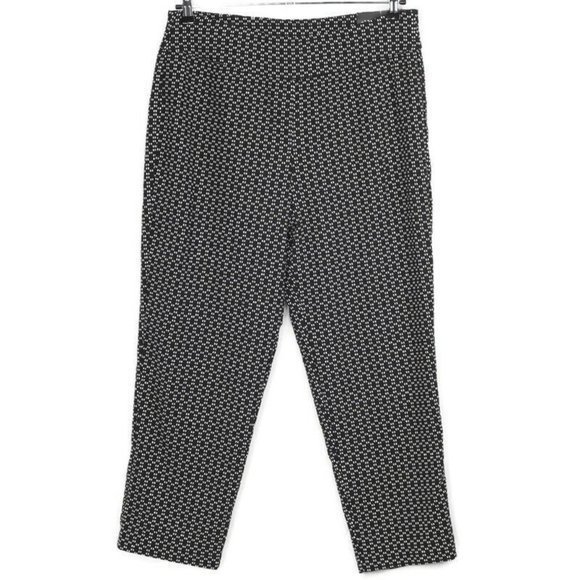 Alfred Dunner Saratoga Pants Black White Proportioned‎ Short 10 - Picture 1 of 9